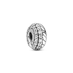 Pandora Pave Snake Pattern Clip
